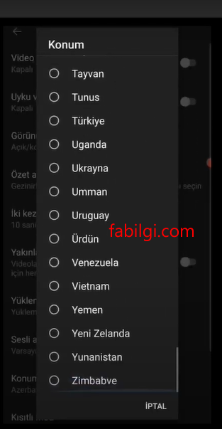 Youtube Uygulaması Ülke Konum Değiştirme Nasıl Yapılır?