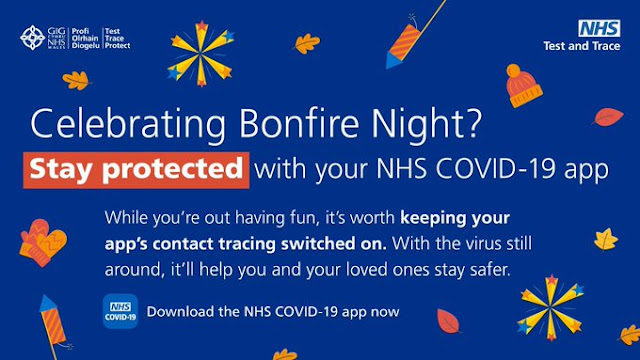 Celebrate bonfire night responsibly use your COVID app