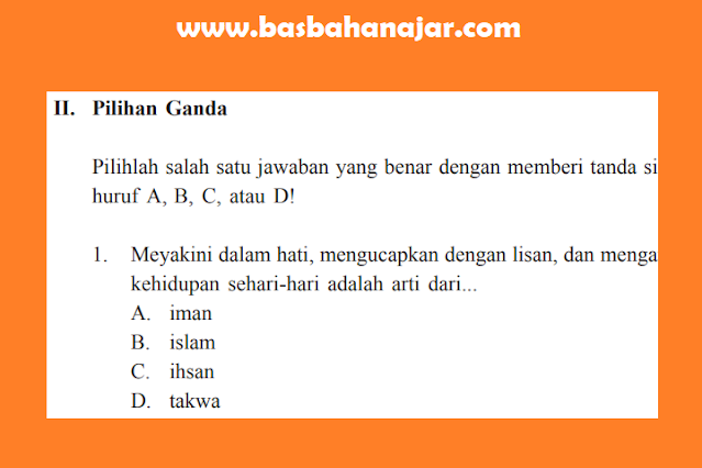 Kunci Jawaban PAI Kelas 7 Halaman 12 - 14 Uji Kompetensi 1