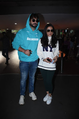 Aly Goni and Jasmin Bhasin spotted at Airport