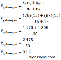 Contoh Soal Rata-rata Gabungan