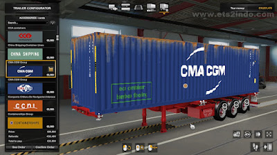 Weeda Container Trailer Updated ETS2 1.43