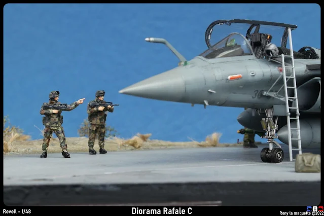 Diorama pour un Rafale C.