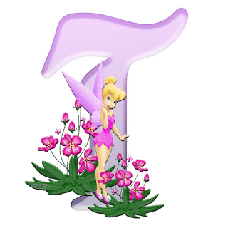 Tinkerbell ABC with Flowers. ABC de Tinkerbell con Flores.