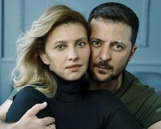 Volodymyr and Olena Zelensky