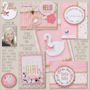 Hello Baby GIRL Card Kit