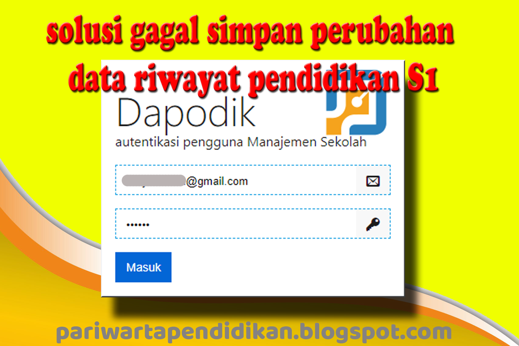 LOGIN SSO DAPODIK