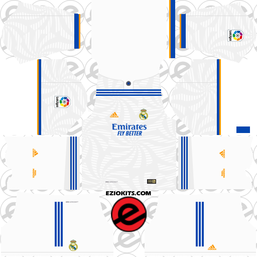 Real Madrid CF Kit 2021-2022 - Dream League Soccer 2019 (Home)