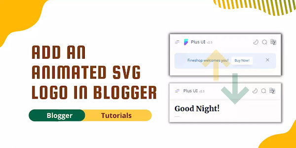 Add An Sliding SVG Logo on Scroll in Blogger Website