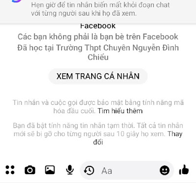 Cách bật thông báo chụp ảnh màn hình tin nhắn Messenger h2