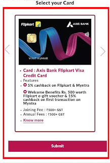 Flipkart axis bank credit card online kaise banaye