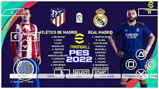 Download eFootball PES 2022 PPSSPP 600MB English Version Camera PS5 & Update Full Transfer