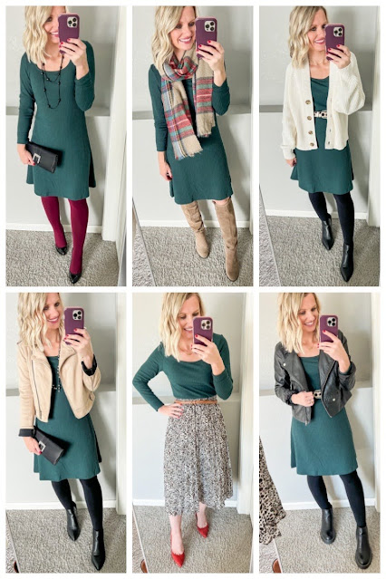 6 ways to style a green dress for the holidays