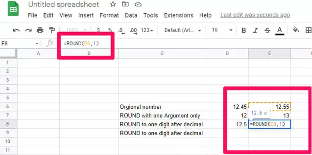 cara membulatkan angka di Google Spreadsheet-4