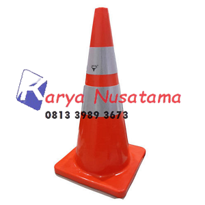 Jual Traffic Cone / Texas Rubber Cone / Kerucut Lalu Lintas PVC 70 Cm di Jakarta