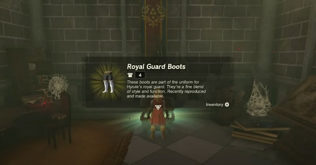 Emplacement de l'ensemble d'armure de la garde royale dans Tears of The Kingdom - Zelda TOTK