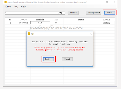 Cara Flashing Menggunakan Realme Flash Tool