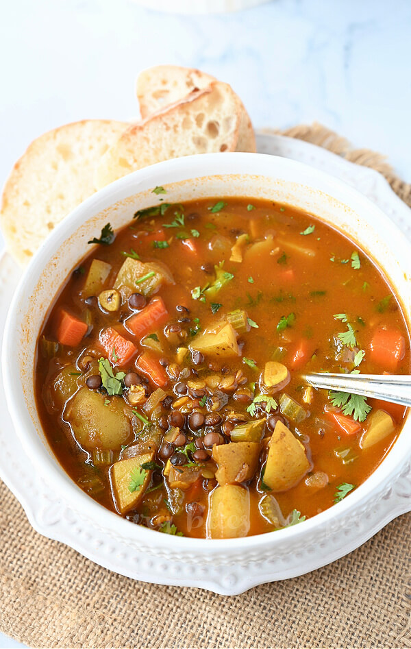 best lentil soup with crusty bread