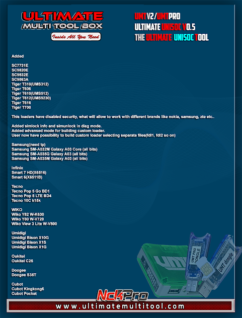 UMT v2/UMT Pro Unisoc V0.5 Update Released