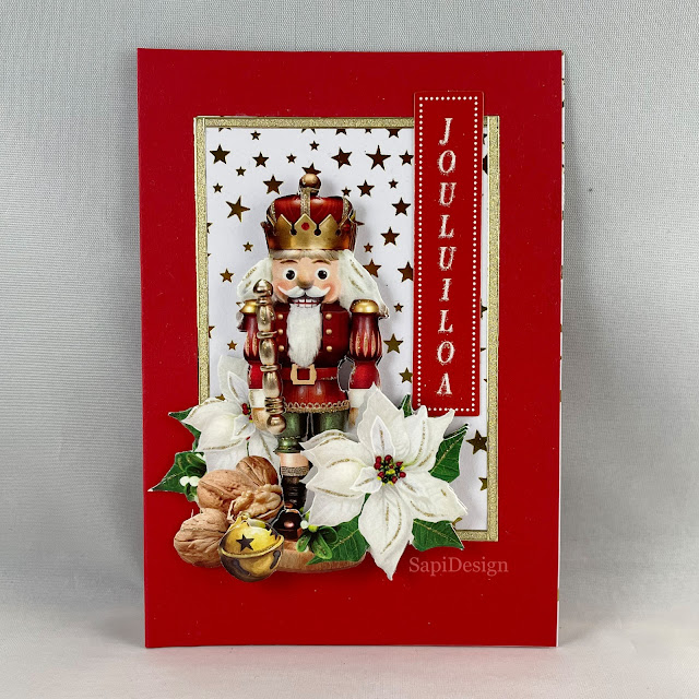 Christmas Nutcracker card 3D