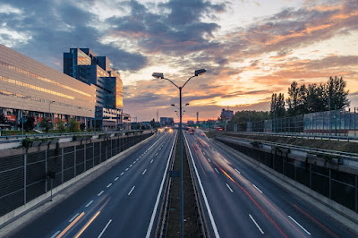 Photo of a highway in a city