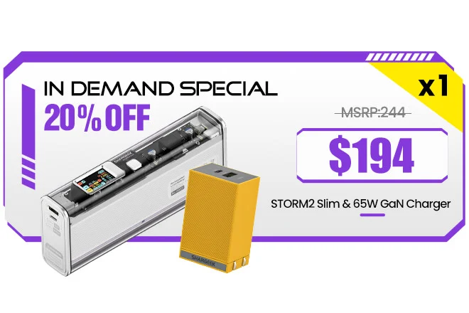 STORM2 Slim The Portable 130 Watt EDC Cyberpunk Power Bank