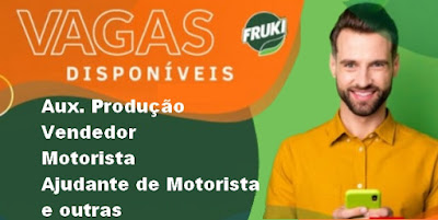 Fruki abre vagas para Aux. Produção, Jovem Aprendiz, Aux. Depósito e outras em Canoas, Porto Alegre e região