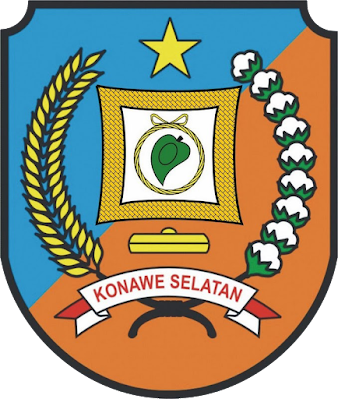 Logo / Lambang Kabupaten Konawe Selatan - Latar (Background) Putih & Transparent (PNG)