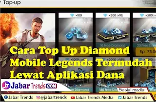 Cara Top Up Diamond Mobile Legends (ML) Lewat DANA
