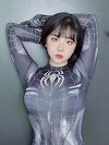 SPIDERMAN WOMAN BLACK SI ECHIH  YANG LAGI VIRAL CUANTIKNYA BENAR BENAR MENGALIHKAN DUNIAKU 