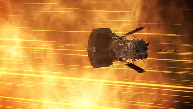 Parker Solar Probe es el objeto más rápido creado por el ser humano, pero un minúsculo grano de polvo espacial podría poner a esta nave espacial en aprietos. Crédito: NASA Solar System Exploration.