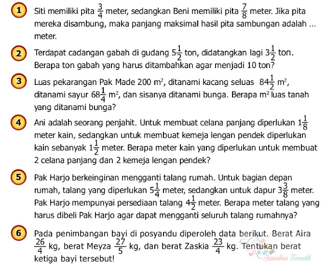 Jawaban Senang Belajar Matematika Kelas 5 Halaman 14