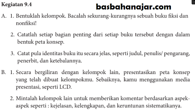 Kunci Jawaban Bahasa Indonesia Kelas 8 Halaman 242 Kegiatan 9.4