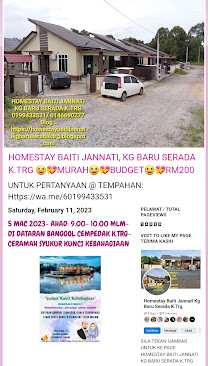 CARI HOMESTAY DI TERENGGANU? JOM TEMPAH HOMESTAY BAITI JANNATI KG BARU SERADA K.TRG