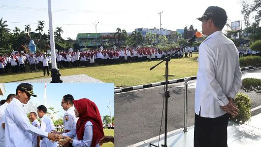 Wako Pariaman Pimpin Apel Gabungan Usai Cuti Hari Raya Idul Fitri 1444H