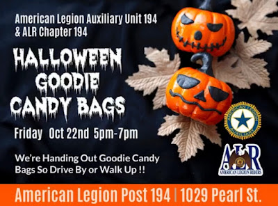 Halloween Goodie Bag Giveaway at the American in West Augustine Legion 2021