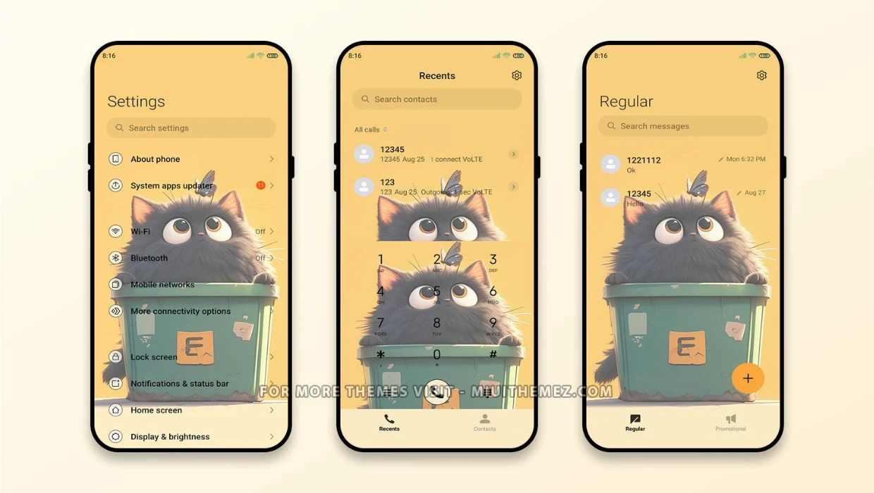 Hide and Seek Cat HyperOS Theme