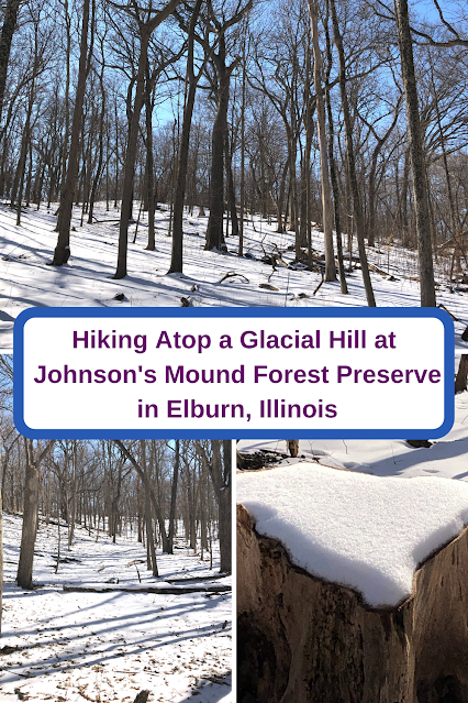 Hiking Atop a Kame at Johnson's Mound Forest Preserve in Elburn, Illinois