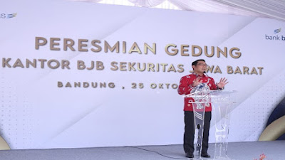 Gubernur Jabar Titip Dua Pesan Saat Peresmian kantor bjb Sekuritas