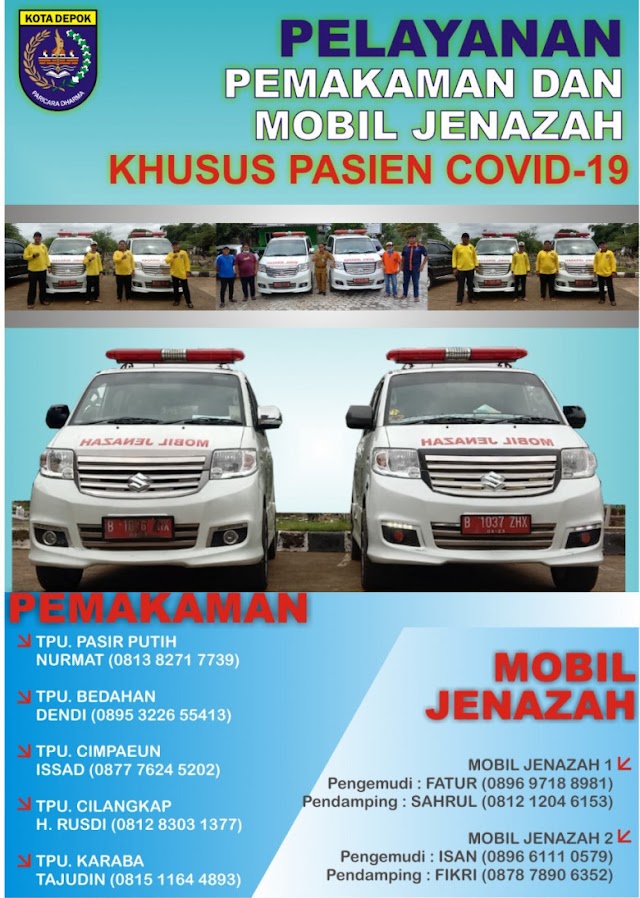 Disrumkin Sediakan Layanan Pemakaman dan Ambulans Jenazah Pasien Covid-19