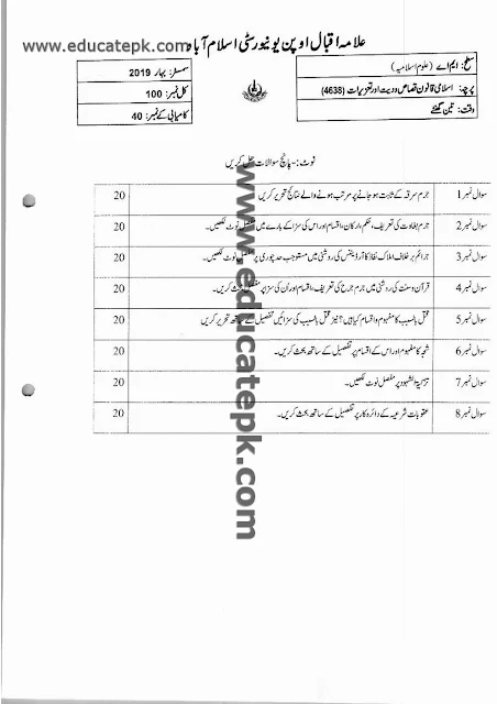 aiou-old-papers-ma-islamic-studies-4638