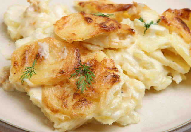 Potatoes Dauphinoise.