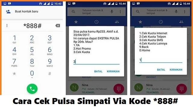 Cara Cek Pulsa Simpati