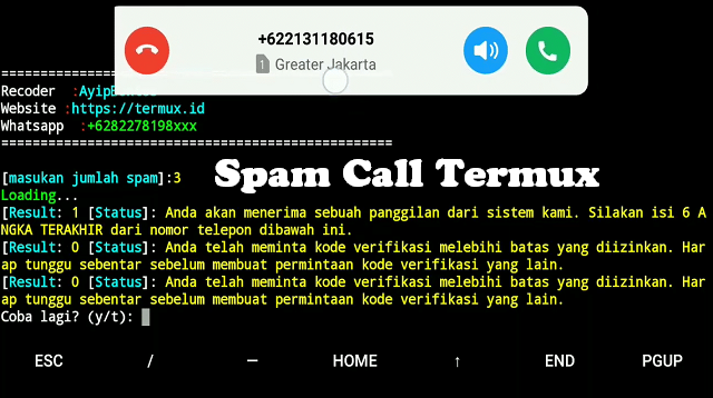 Spam Call Termux