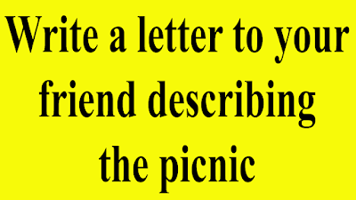 Write a letter to your friend who lives in Sylhet describing the picnic.