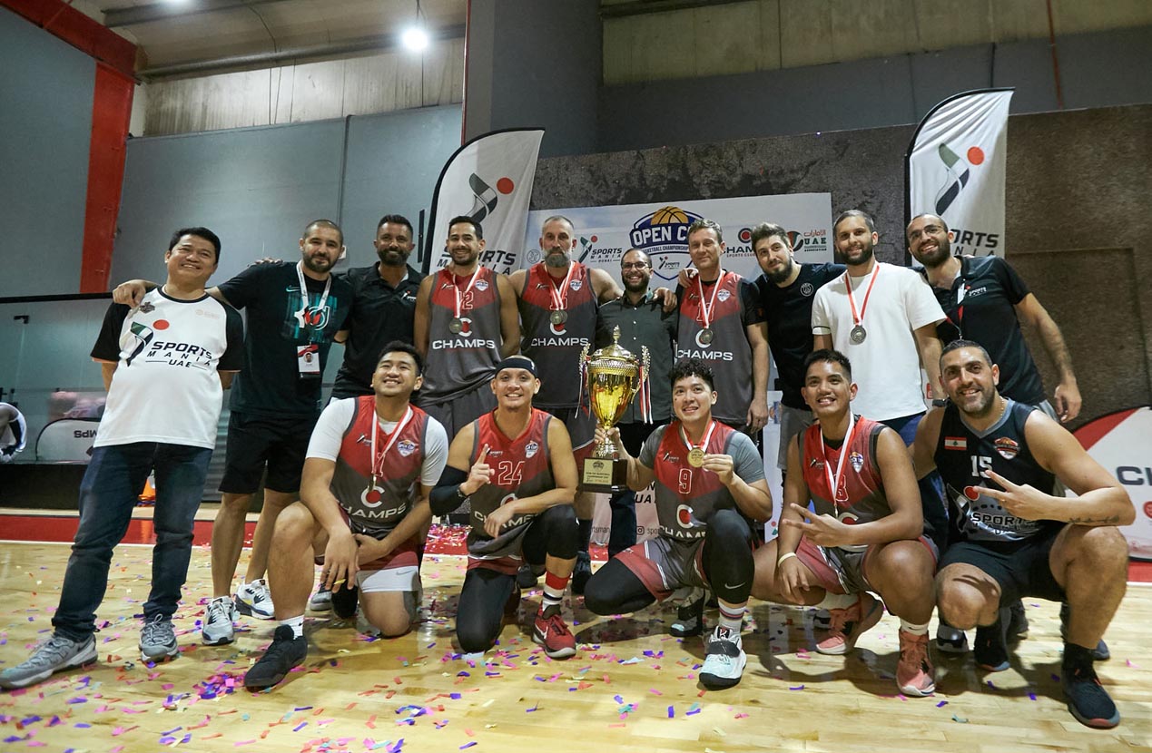 تشامبس دبي يتوّج بلقب بطولة الOpen Cup بكرة السلة بالإمارات