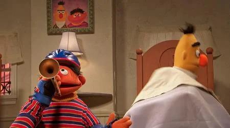 Orange Sesame Street Characters Ernie. 1