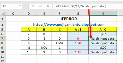 latihan soal iferror