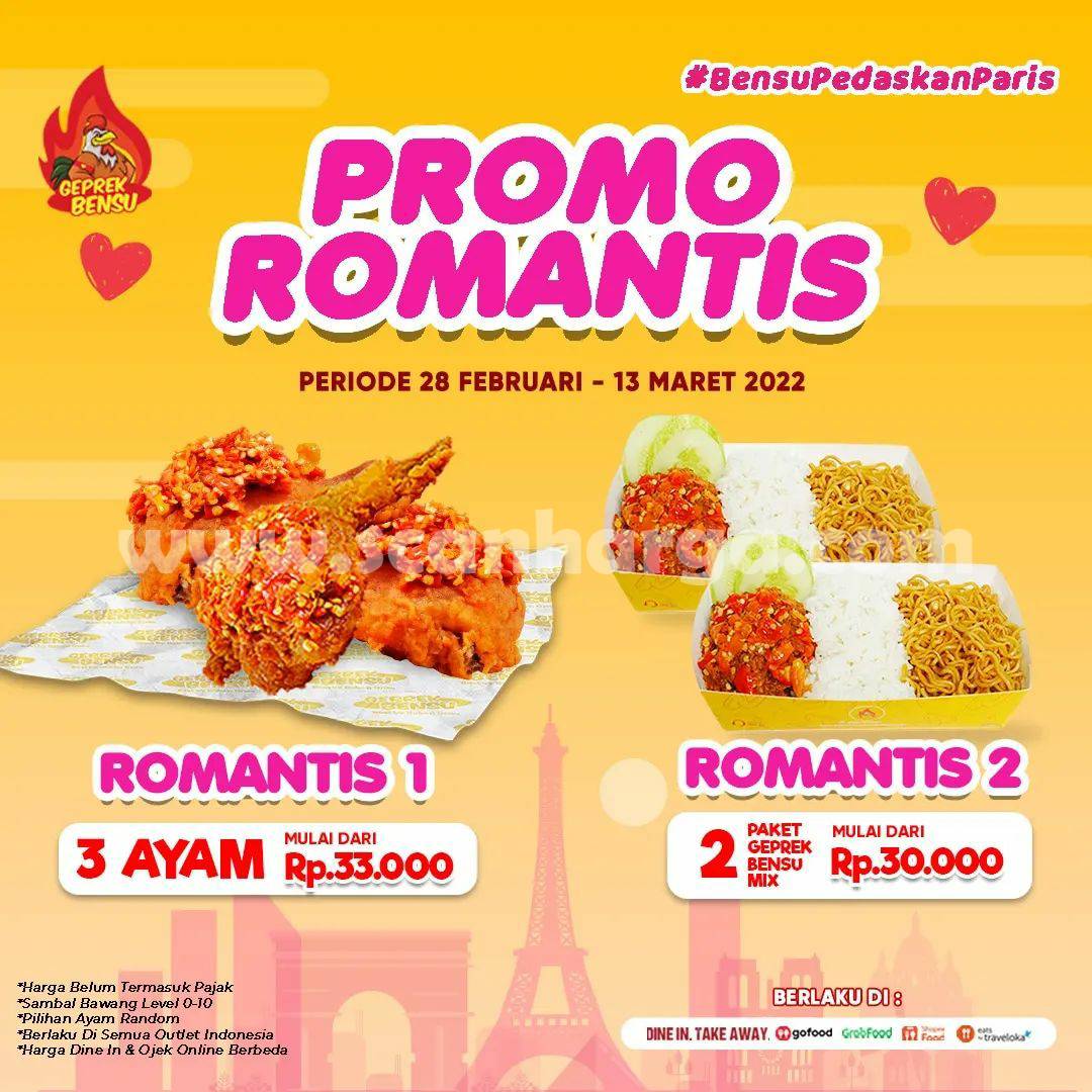 GEPREK BENSU Promo ROMATIS – Harga Paket mulai Rp. 30.000