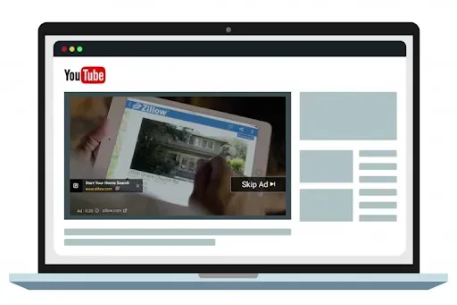 الإعلانات القابلة للتخطي على اليوتيوب
